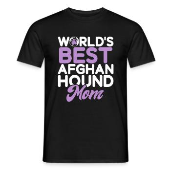 Afghan Hound Gifts - Männer T-Shirt - Schwarz - Vorne - AI Model Male 178 light (178cm)