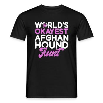 Afghan Hound Gifts - Männer T-Shirt - Schwarz - Vorne - AI Model Male 178 light (178cm)