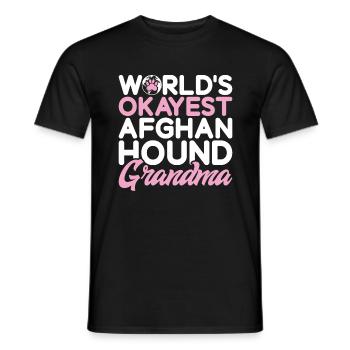 Afghan Hound Gifts - Men's T-Shirt - black - Front - AI Model Male 178 light (178cm)