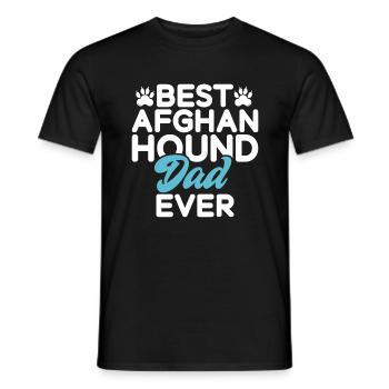 Afghan Hound Gifts - Men's T-Shirt - black - Front - AI Model Male 178 light (178cm)