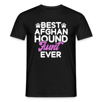 Afghan Hound Gifts - Men's T-Shirt - black - Front - AI Model Male 178 light (178cm)