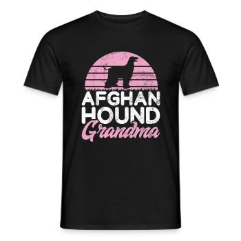 Afghan Hound Gifts - Men's T-Shirt - black - Front - AI Model Male 178 light (178cm)