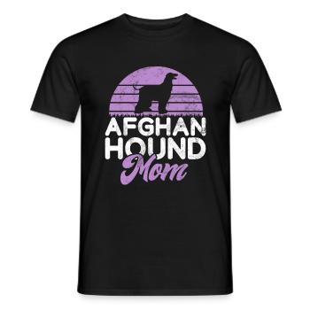 Afghan Hound Gifts - Männer T-Shirt - Schwarz - Vorne - AI Model Male 178 light (178cm)