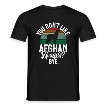 Afghan Hound Gifts - Männer T-Shirt - Schwarz - Vorne - AI Model Male 178 light (178cm)