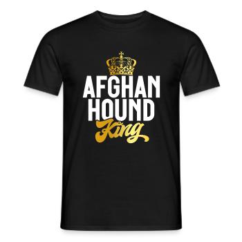 Afghan Hound Gifts - Männer T-Shirt - Schwarz - Vorne - AI Model Male 178 light (178cm)