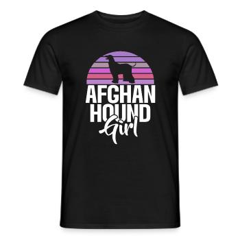 Afghan Hound Gifts - Männer T-Shirt - Schwarz - Vorne - AI Model Male 178 light (178cm)