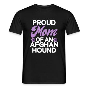 Afghan Hound Gifts - Männer T-Shirt - Schwarz - Vorne - AI Model Male 178 light (178cm)