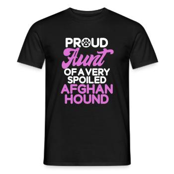Afghan Hound Gifts - Men's T-Shirt - black - Front - AI Model Male 178 light (178cm)