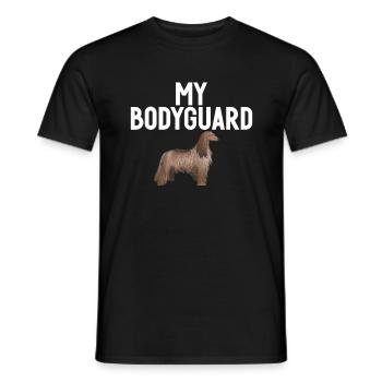 Afghan Hound Gifts - Men's T-Shirt - black - Front - AI Model Male 178 light (178cm)