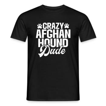 Afghan Hound Gifts - Men's T-Shirt - black - Front - AI Model Male 178 light (178cm)