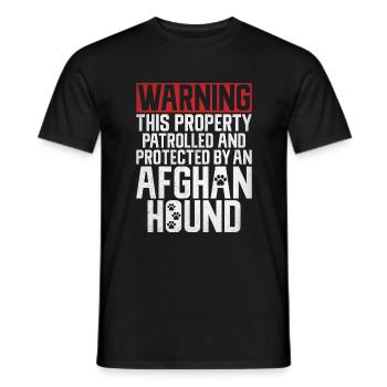 Afghan Hound Gifts - Men's T-Shirt - black - Front - AI Model Male 178 light (178cm)