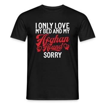 Afghan Hound Gifts - Männer T-Shirt - Schwarz - Vorne - AI Model Male 178 light (178cm)