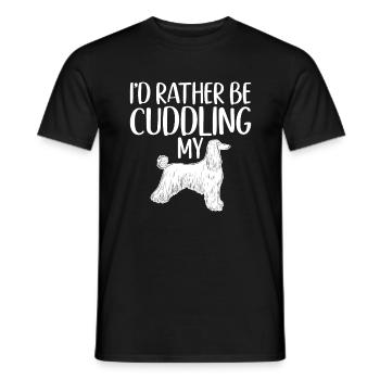 Afghan Hound Gifts - Men's T-Shirt - black - Front - AI Model Male 178 light (178cm)