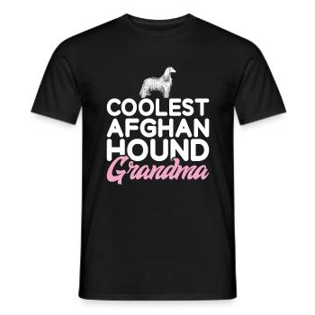 Afghan Hound Gifts - Men's T-Shirt - black - Front - AI Model Male 178 light (178cm)