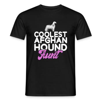 Afghan Hound Gifts - Men's T-Shirt - black - Front - AI Model Male 178 light (178cm)