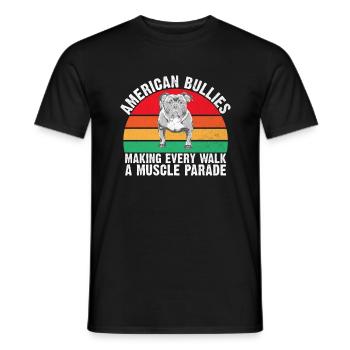 American Bully Gifts - Männer T-Shirt - Schwarz - Vorne - AI Model Male 178 light (178cm)