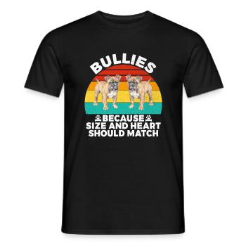 American Bully Gifts - Männer T-Shirt - Schwarz - Vorne - AI Model Male 178 light (178cm)