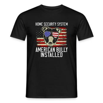 American Bully Gifts - Men's T-Shirt - black - Front - AI Model Male 178 light (178cm)