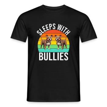 Cadeaux American Bully - T-shirt homme - noir - Devant - AI Model Male 178 light (178cm)