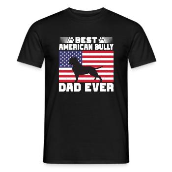 American Bully Gifts - Männer T-Shirt - Schwarz - Vorne - AI Model Male 178 light (178cm)