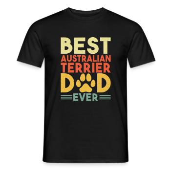 Australian Terrier Gifts - Männer T-Shirt - Schwarz - Vorne - AI Model Male 178 light (178cm)