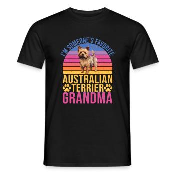 Australian Terrier Gifts - Men's T-Shirt - black - Front - AI Model Male 178 light (178cm)
