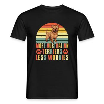 Cadeaux pour terrier australien - T-shirt homme - noir - Devant - AI Model Male 178 light (178cm)