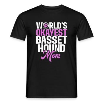 Cadeaux Basset Hound - T-shirt homme - noir - Devant - AI Model Male 178 light (178cm)