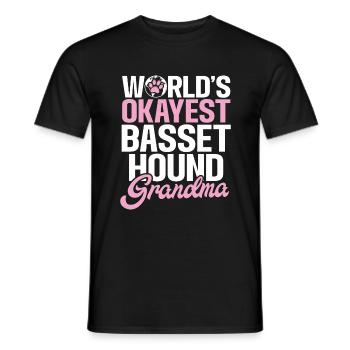 Cadeaux Basset Hound - T-shirt homme - noir - Devant - AI Model Male 178 light (178cm)