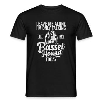 Cadeaux Basset Hound - T-shirt homme - noir - Devant - AI Model Male 178 light (178cm)