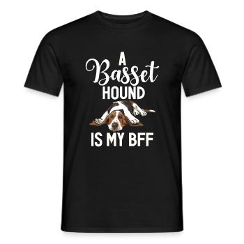 Cadeaux Basset Hound - T-shirt homme - noir - Devant - AI Model Male 178 light (178cm)