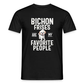 Bichon Frise Gifts - Men's T-Shirt - black - Front - AI Model Male 178 light (178cm)