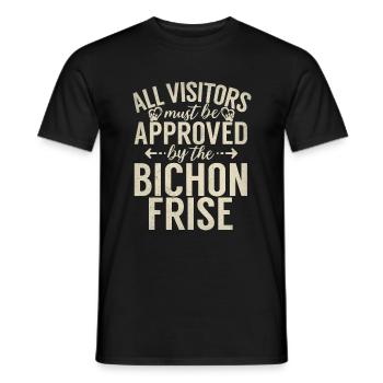 Bichon Frise Gifts - Men's T-Shirt - black - Front - AI Model Male 178 light (178cm)