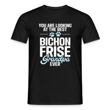 Bichon Frise Gifts - Men's T-Shirt - black - Front - AI Model Male 178 light (178cm)