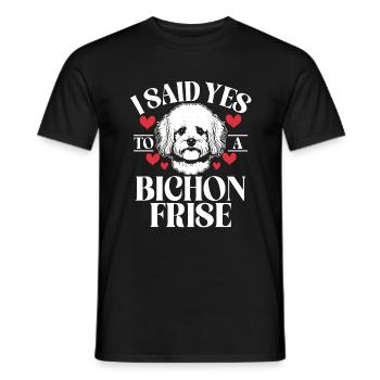 Bichon Frise Gifts - Men's T-Shirt - black - Front - AI Model Male 178 light (178cm)