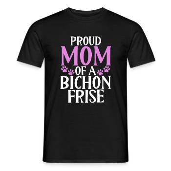 Bichon Frise Gifts - Men's T-Shirt - black - Front - AI Model Male 178 light (178cm)