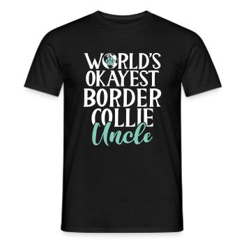 Cadeaux Border Collie - T-shirt homme - noir - Devant - AI Model Male 178 light (178cm)