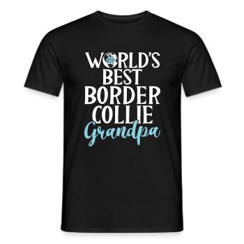 Border Collie Gifts - Männer T-Shirt - Schwarz - Vorne - AI Model Male 178 light (178cm)