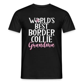 Cadeaux Border Collie - T-shirt homme - noir - Devant - AI Model Male 178 light (178cm)