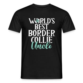 Cadeaux Border Collie - T-shirt homme - noir - Devant - AI Model Male 178 light (178cm)