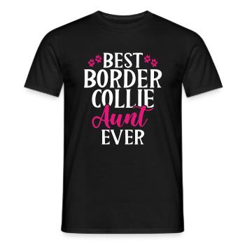 Cadeaux Border Collie - T-shirt homme - noir - Devant - AI Model Male 178 light (178cm)