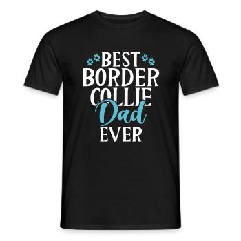 Border Collie Gifts - Männer T-Shirt - Schwarz - Vorne - AI Model Male 178 light (178cm)