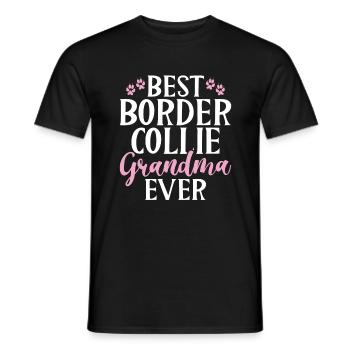 Cadeaux Border Collie - T-shirt homme - noir - Devant - AI Model Male 178 light (178cm)