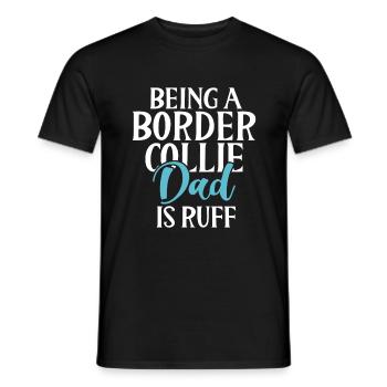 Border Collie Gifts - Männer T-Shirt - Schwarz - Vorne - AI Model Male 178 light (178cm)