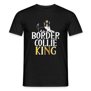 Cadeaux Border Collie - T-shirt homme - noir - Devant - AI Model Male 178 light (178cm)