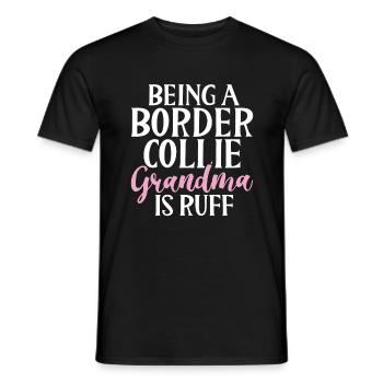 Border Collie Gifts - Männer T-Shirt - Schwarz - Vorne - AI Model Male 178 light (178cm)