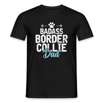 Cadeaux Border Collie - T-shirt homme - noir - Devant - AI Model Male 178 light (178cm)