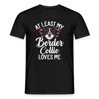 Cadeaux Border Collie - T-shirt homme - noir - Devant - AI Model Male 178 light (178cm)