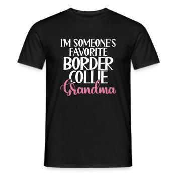 Cadeaux Border Collie - T-shirt homme - noir - Devant - AI Model Male 178 light (178cm)