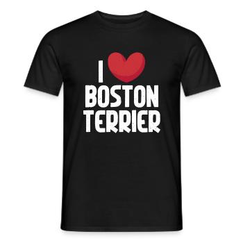 Boston Terrier Gifts - Männer T-Shirt - Schwarz - Vorne - AI Model Male 178 light (178cm)